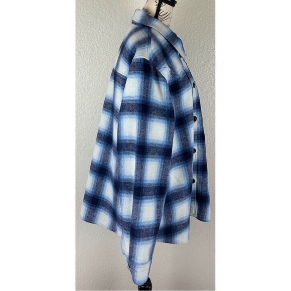 Rails Tripp Plaid Flannel Shirt Jacket Azure Shaphire Blue, size XXL - Picture 5 of 14